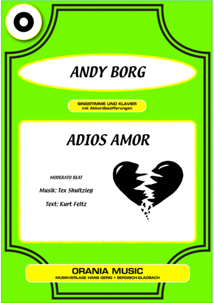 Adios Amor Voice scores gallery preview page 1