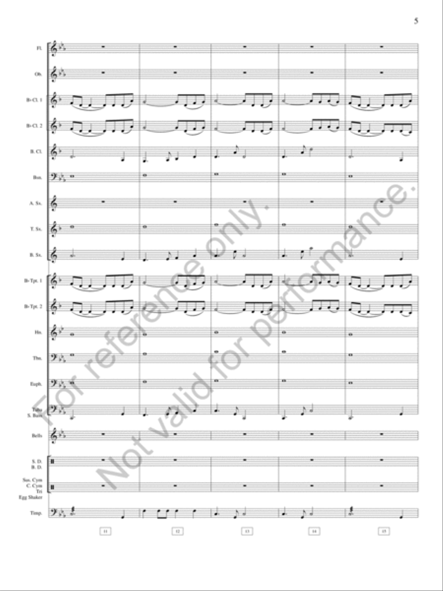 Pioneer Ballads Pioneer Ballads Concert Band scores gallery preview page 6
