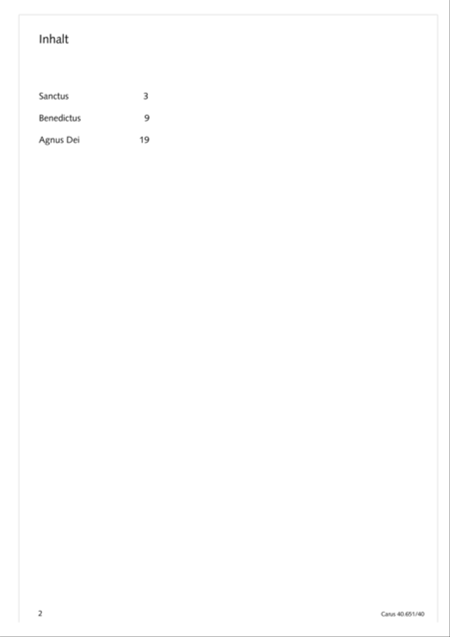 Sanctus, Benedictus and Agnus Dei 4-Part scores gallery preview page 3