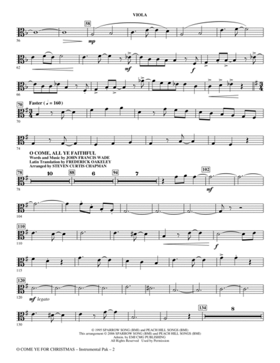 O Come Ye For Christmas (Medley) - Viola