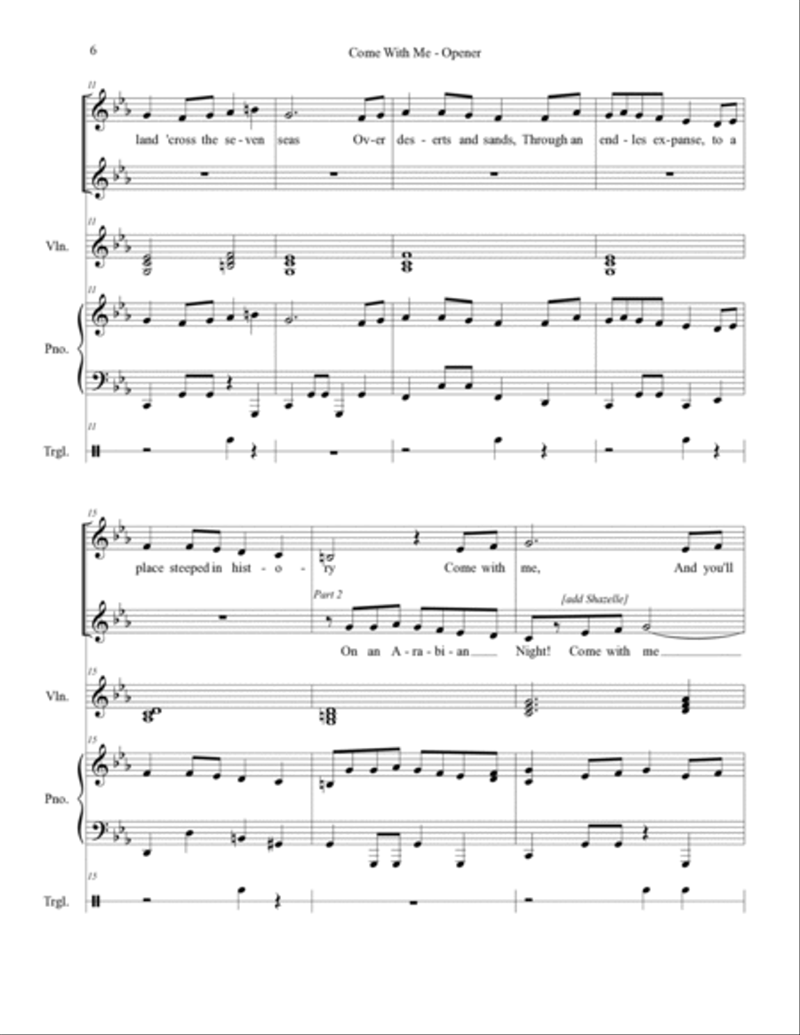 Come with Me - 2-Part Children 2-Part scores gallery preview page 2