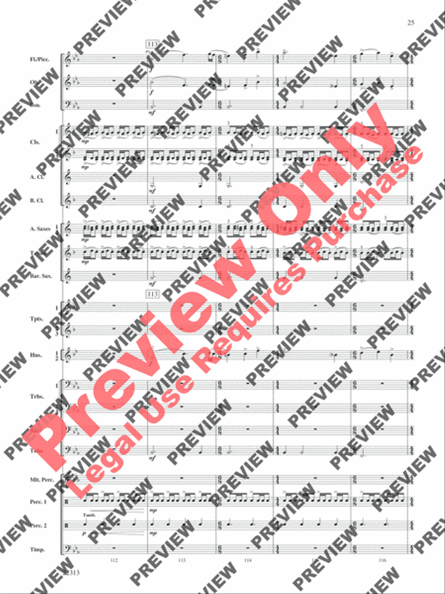 In the Center Ring Concert Band scores gallery preview page 26