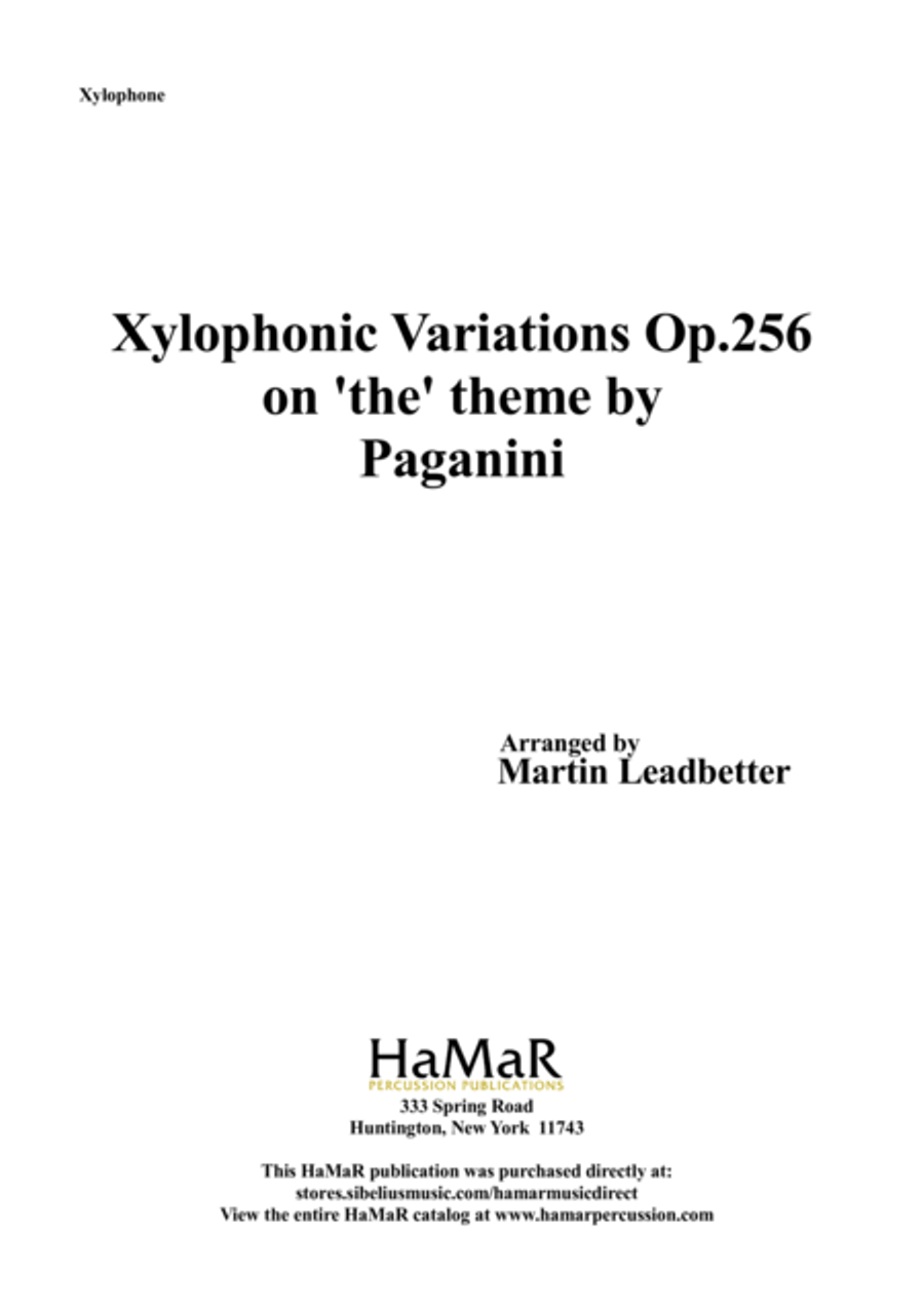 Xylophonic Variations Piano scores gallery preview page 1