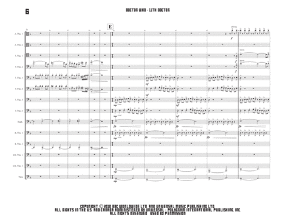 I Am The Doctor Large Ensemble scores gallery preview page 6