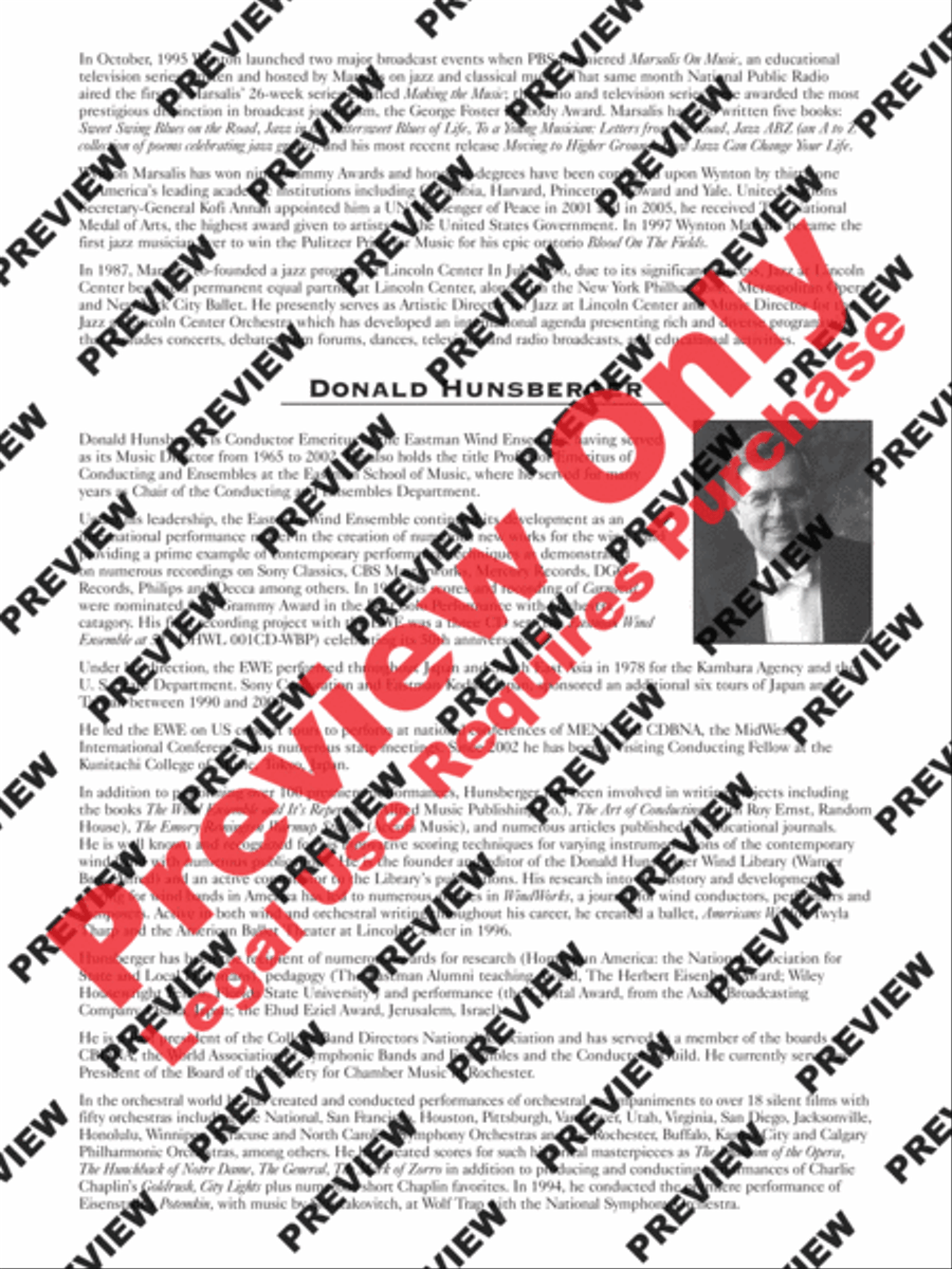 Le Carnaval de Venise Concert Band scores gallery preview page 6