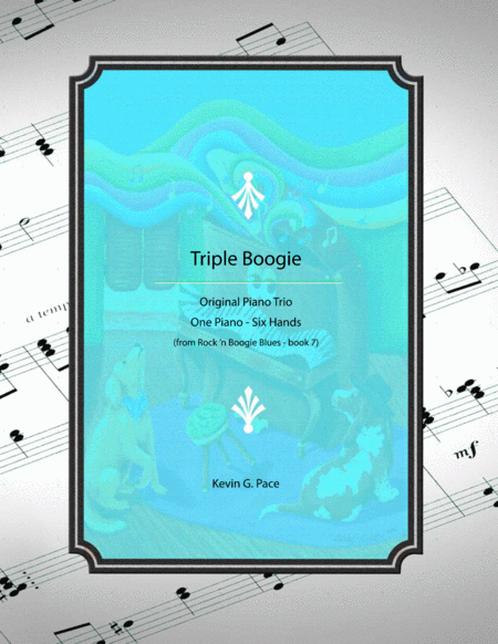 Triple Boogie - piano trio for one piano - six hands image number null