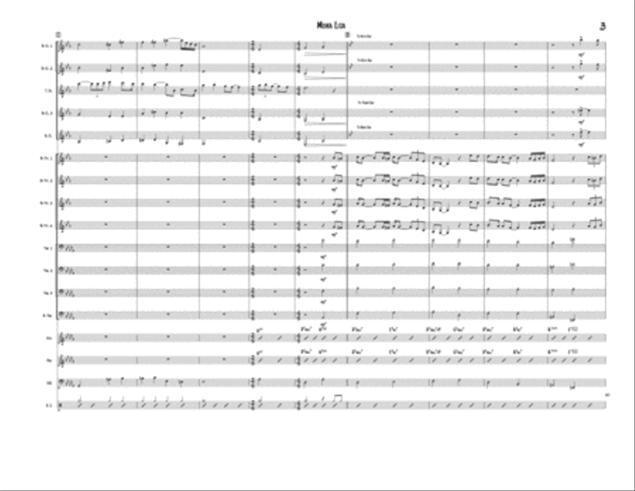 Mona Lisa Mona Lisa Jazz Ensemble scores gallery preview page 3