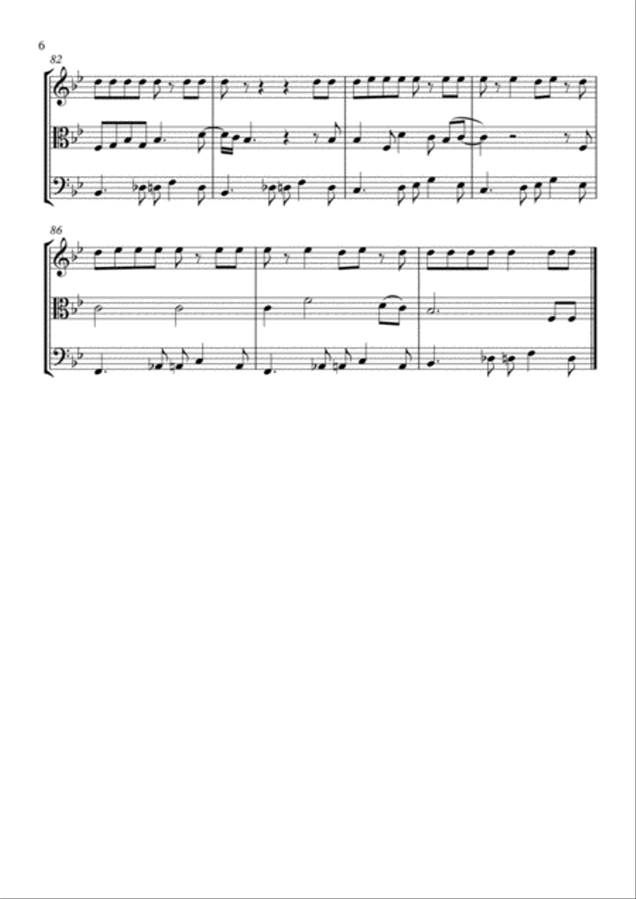 All About That Bass All About That Bass String Quartet scores gallery preview page 6