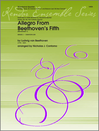 Book cover for Allegro From Beethoven's Fifth (Movement 1)