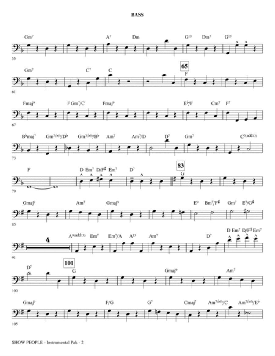 Show People - Bass Show People - Bass Choir scores gallery preview page 2