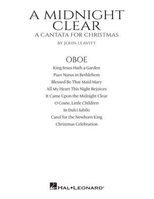 Book cover for A Midnight Clear (A Cantata For Christmas) - Oboe