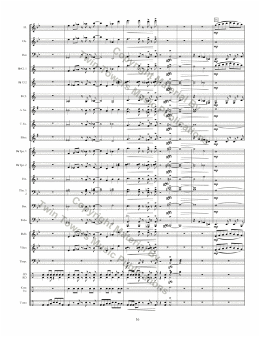 Ritmo Della Terra Concert Band scores gallery preview page 16