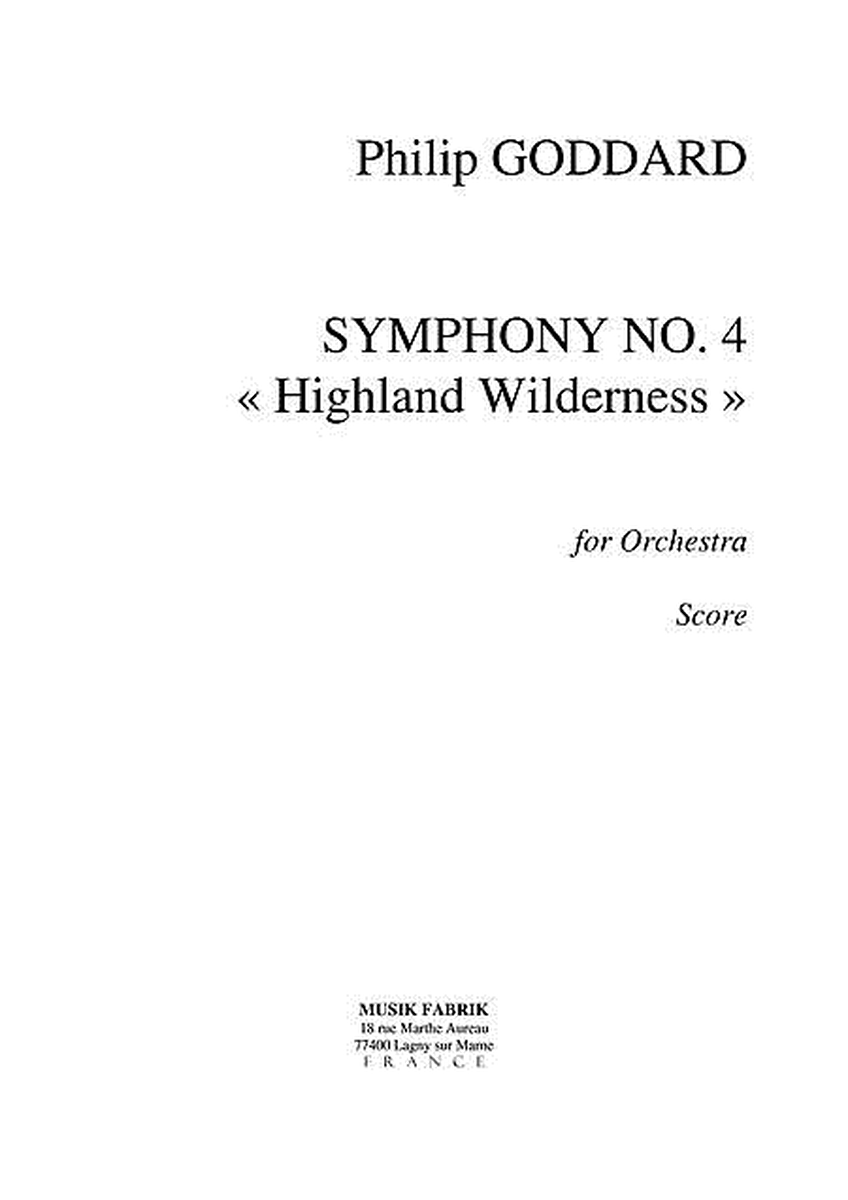 Symphony no. 4 "Highland Wilderness"