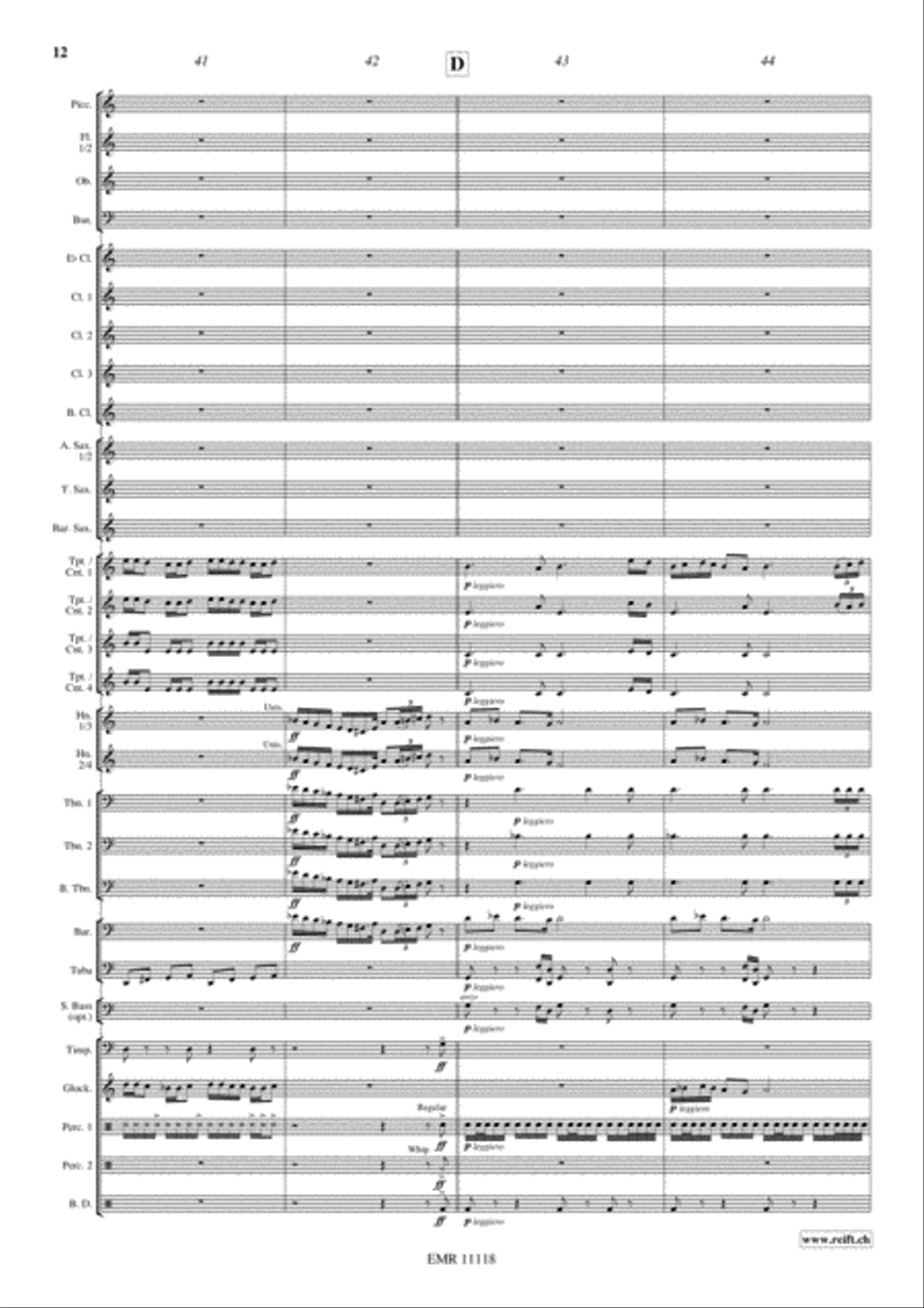 3 Moments Of Happiness Concert Band scores gallery preview page 13