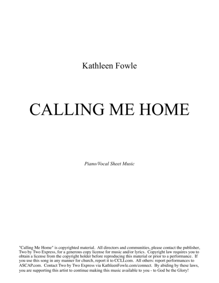 Calling Me Home image number null