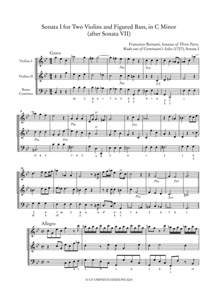12 Sonatas for Violin and Figured Bass [Op. 1] (1716) (H. 1-12). Appendix: Early Arrangements. Critical Edition