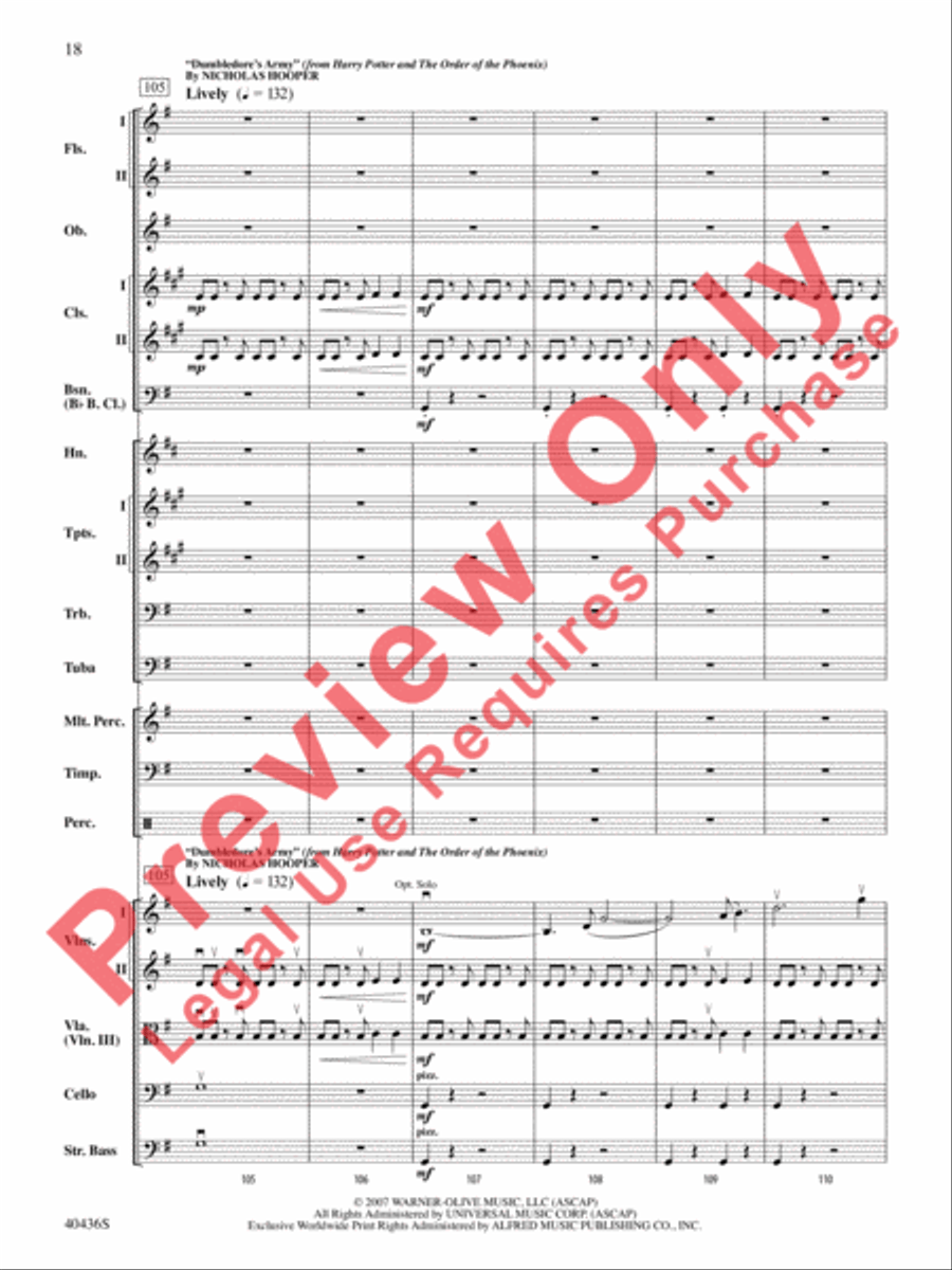 The Magic of Harry Potter Full Orchestra scores gallery preview page 19