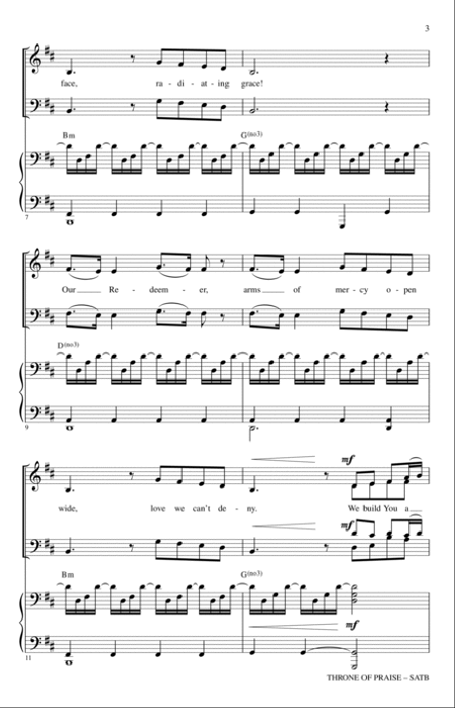 Throne Of Praise Throne Of Praise 4-Part scores gallery preview page 2