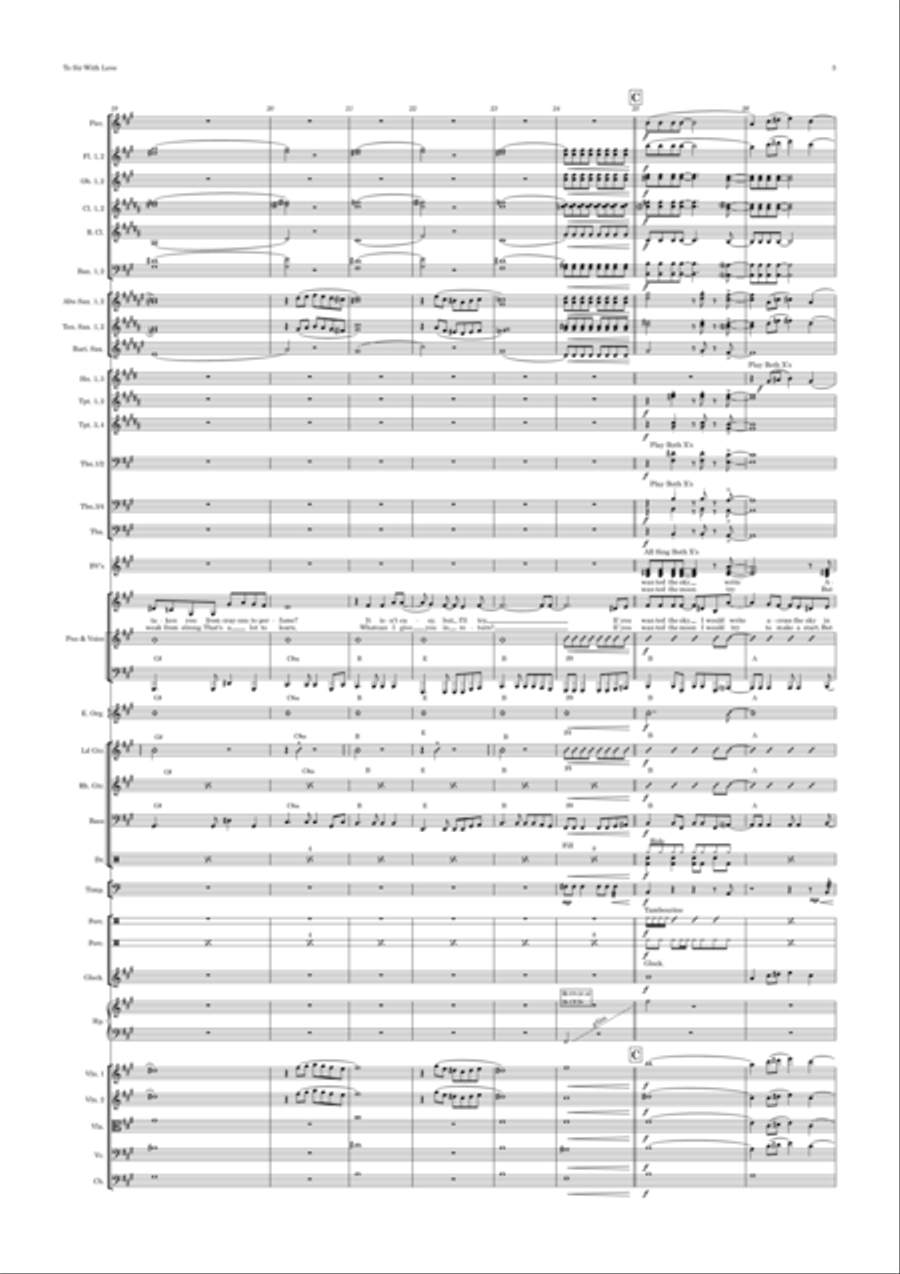 To Sir, With Love Full Orchestra scores gallery preview page 3