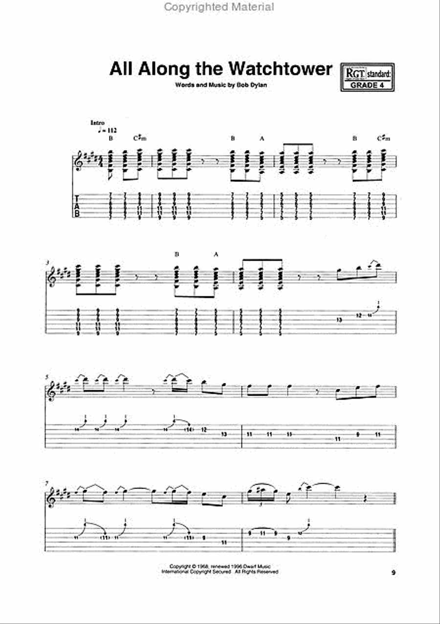 Graded Rock Guitar Songs Electric Guitar scores gallery preview page 3