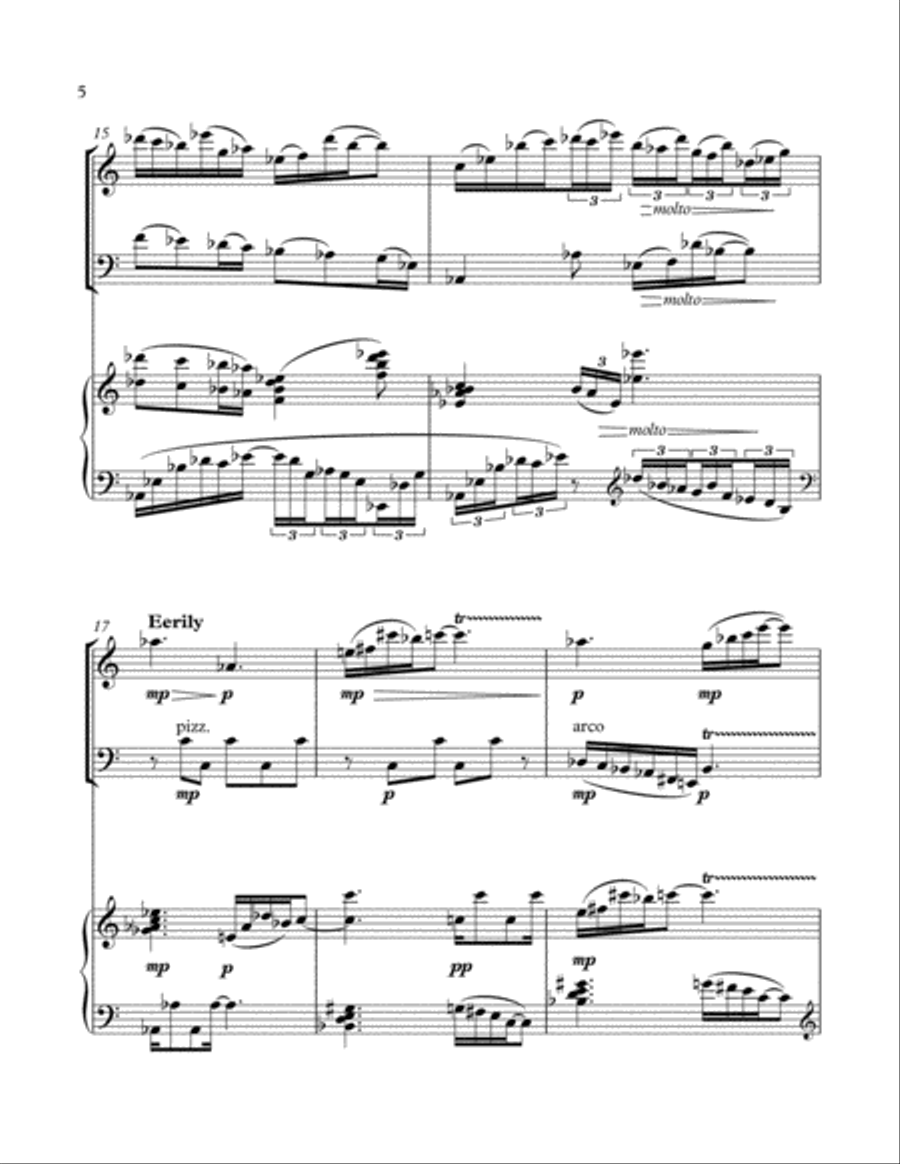 Love Letters from the Lost Cause (score and parts) Piano Trio scores gallery preview page 4