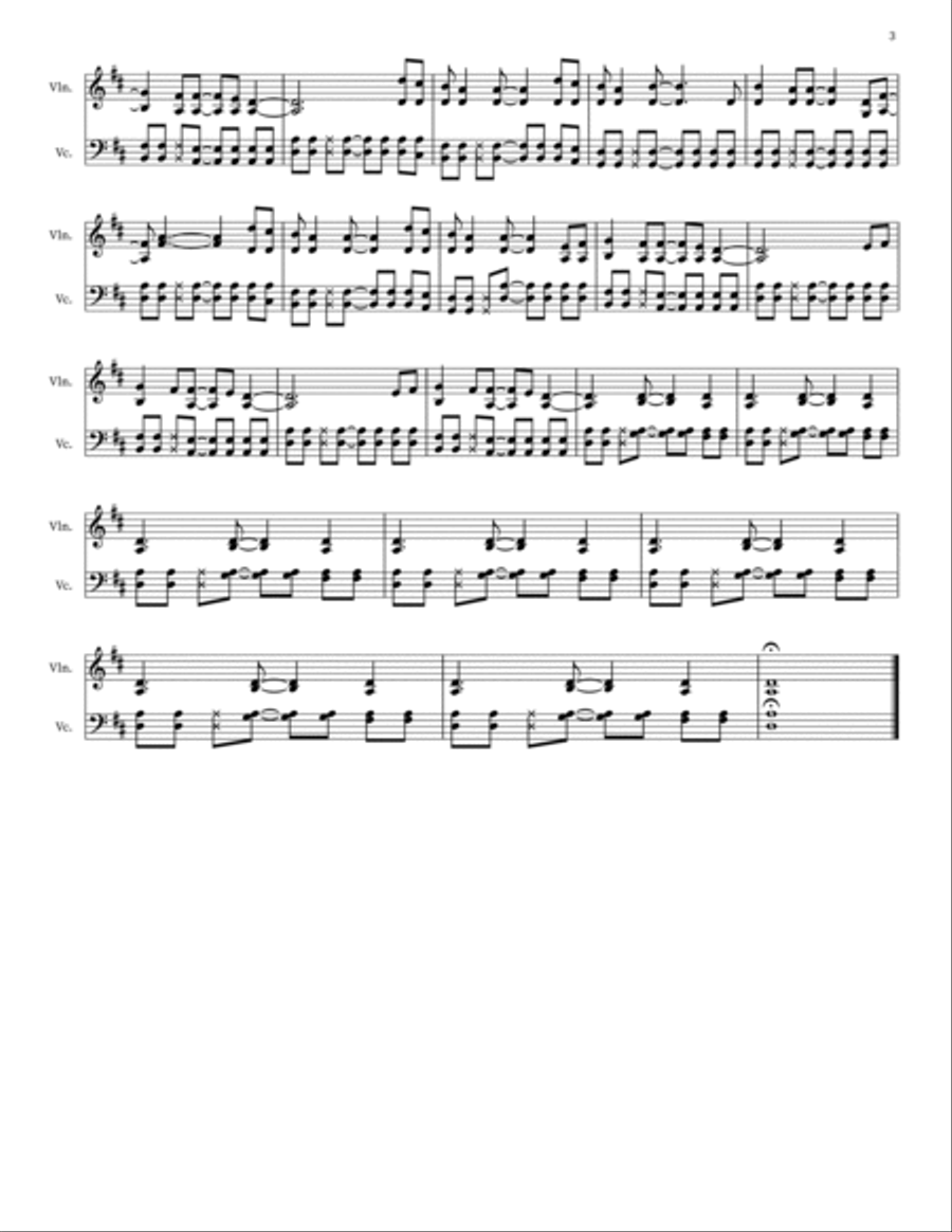 Fields Of Gold String Duet scores gallery preview page 3