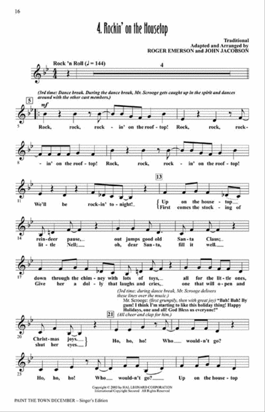 Paint the Town December (Holiday Musical) Choir scores gallery preview page 4