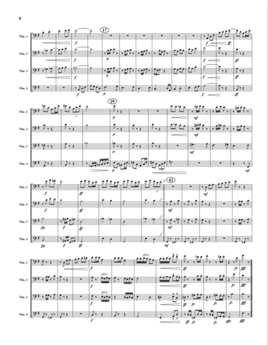 Four Impressions (Suite) Four Impressions (Suite) Trombone Quartet scores gallery preview page 6