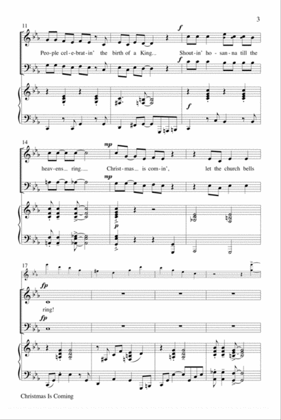 Christmas Is Coming Choir scores gallery preview page 13