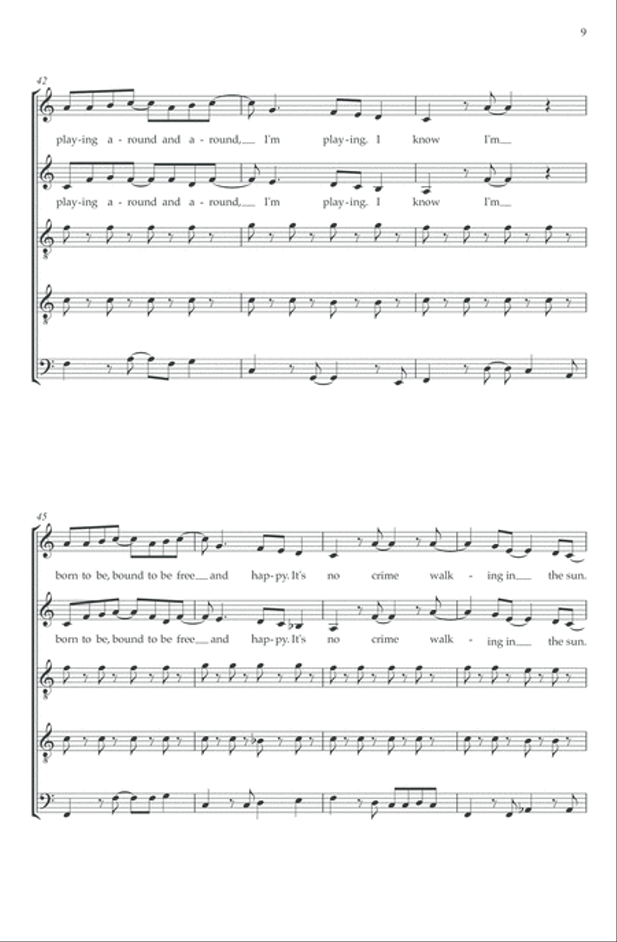 Since You've Been Gone Since You've Been Gone Choir scores gallery preview page 10