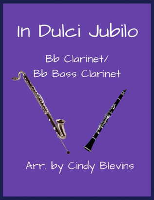 Book cover for In Dulci Jubilo, Bb Clarinet and Bb Bass Clarinet Duet