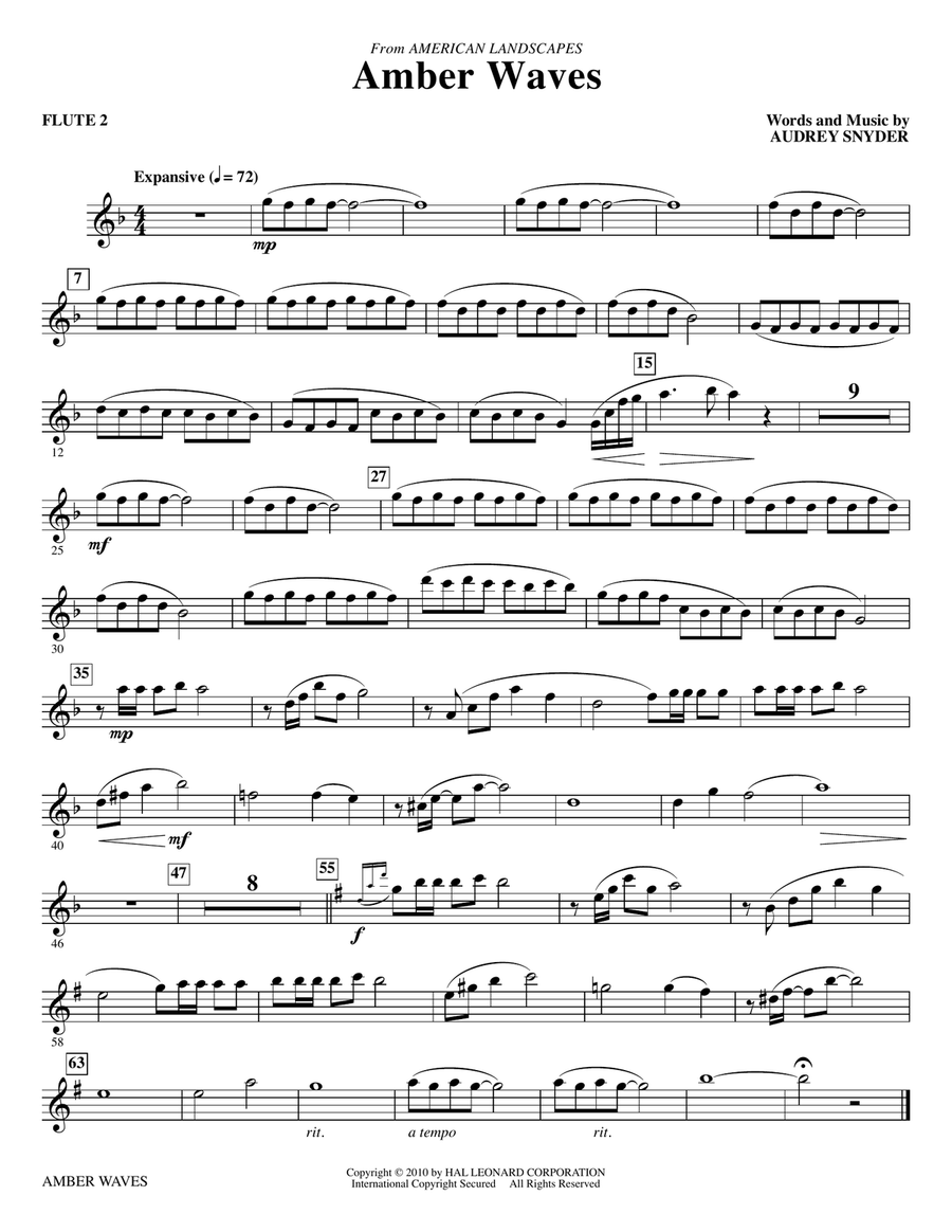 Amber Waves - Flute 2