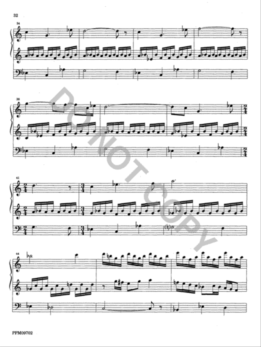 Twelve Organ Trios Organ scores gallery preview page 32