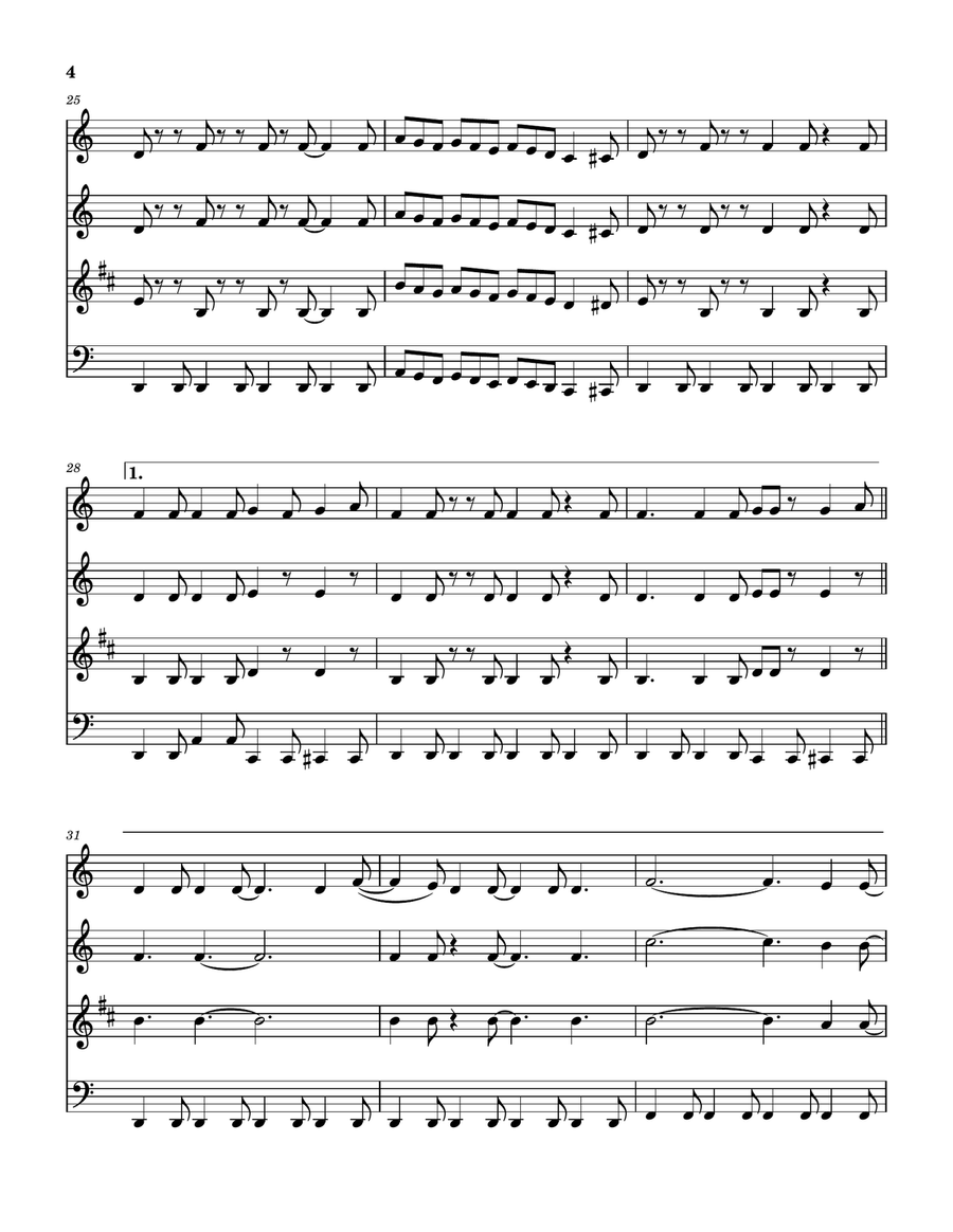 Easy Livin' Woodwind Quartet scores gallery preview page 5