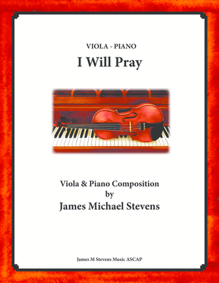 Book cover for I Will Pray - Solo Viola & Piano