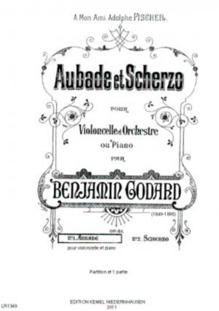 Aubade et scherzo : pour violoncelle et orchestre ou piano, op. 61 : no. 1, Aubade