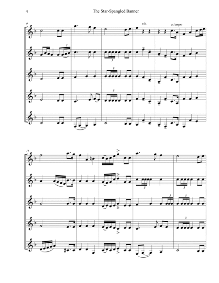 The Star-Spangled Banner for Trumpet Ensemble