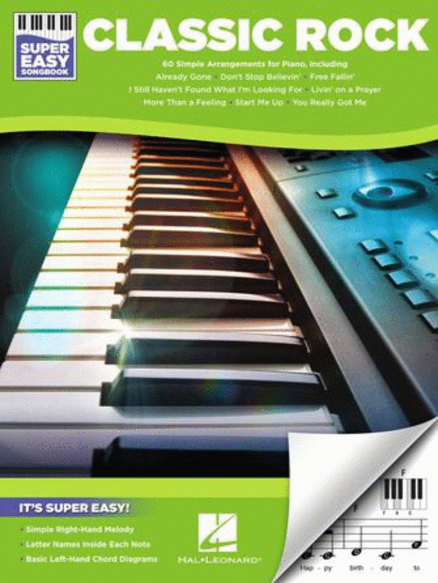 Classic Rock – Super Easy Songbook Easy Piano scores gallery preview page 1