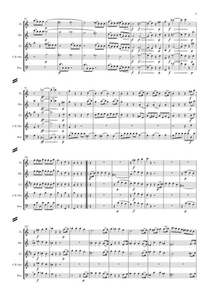 Beethoven: Wind Trio in C Op.87 (Complete) arranged - wind quintet image number null