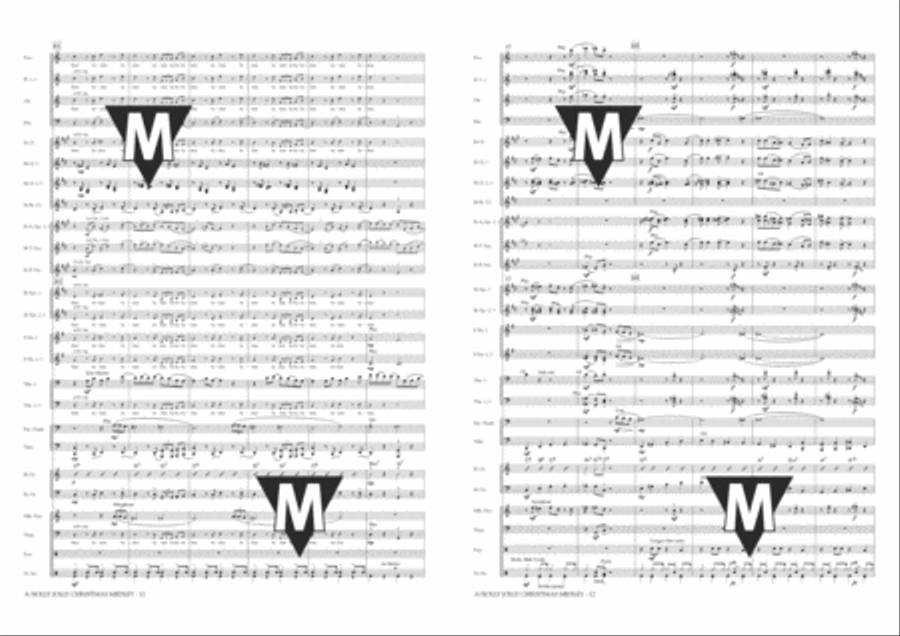 A Holly Jolly Christmas Medley Concert Band scores gallery preview page 7