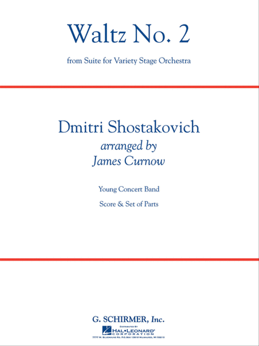 Waltz No. 2 (from Suite for Variety Stage Orchestra) Concert Band scores gallery preview page 1