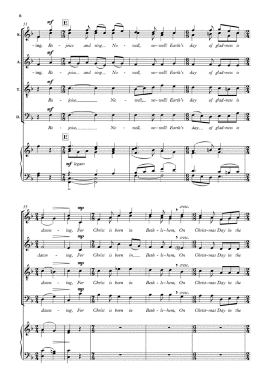 Rejoice and sing! Divisi scores gallery preview page 6