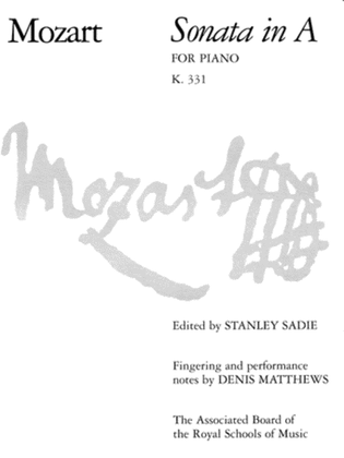 Book cover for Sonata in A, K.331
