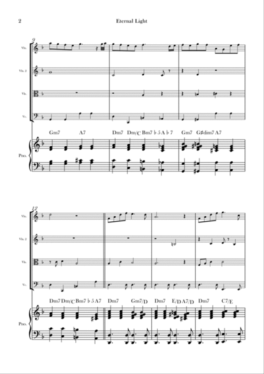 Eternal Light String Quartet scores gallery preview page 2