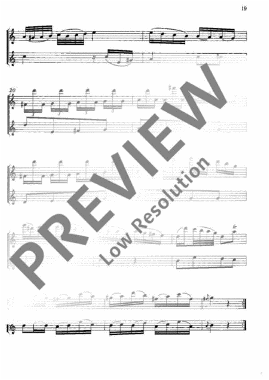 Three Sonatas Three Sonatas Flute scores gallery preview page 20