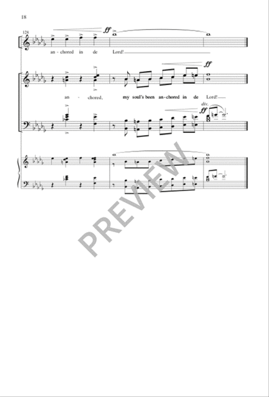Anchored in de Lord SSATB - Sheet Music page 18