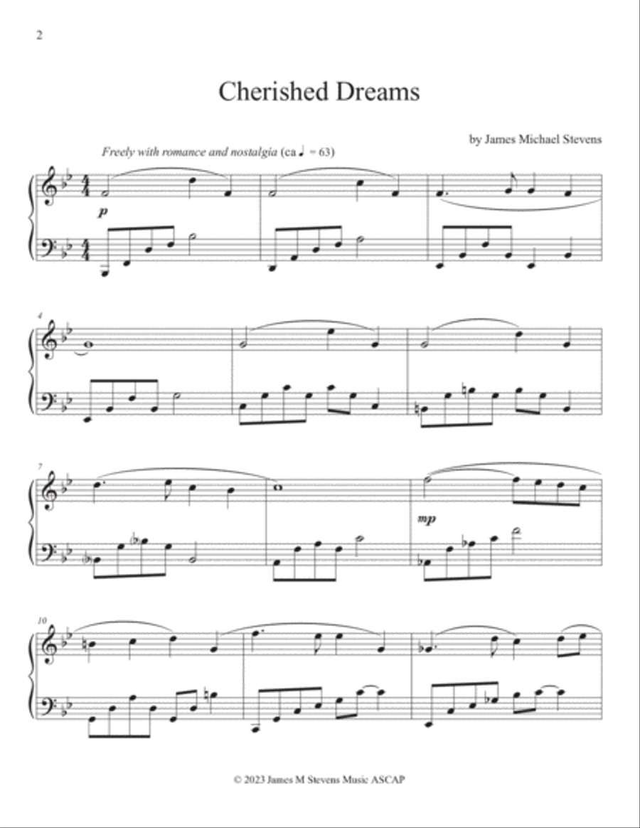 Cherished Dreams - Piano Book Piano Solo scores gallery preview page 2