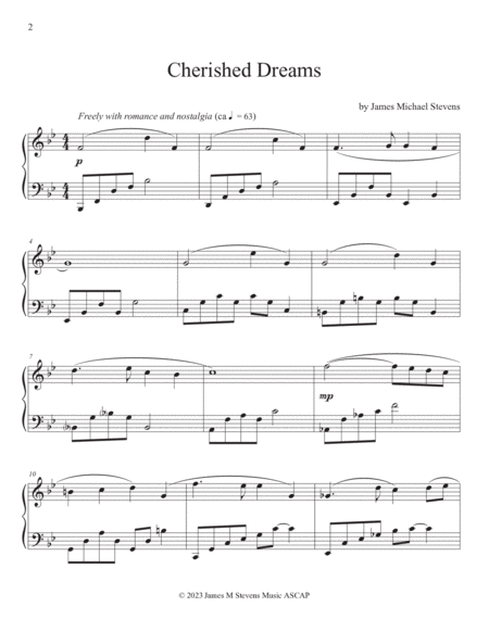 Cherished Dreams - Piano Book image number null