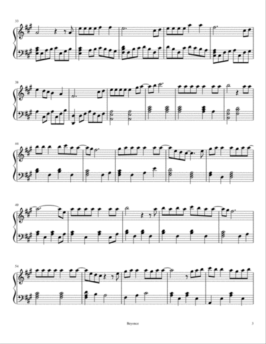 Halo Piano Solo scores gallery preview page 3