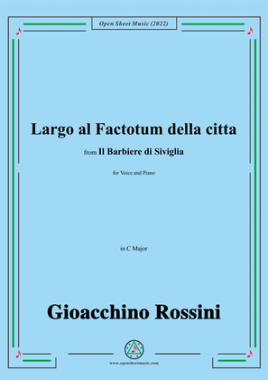 Rossini-Largo al factotum della città,in C Major